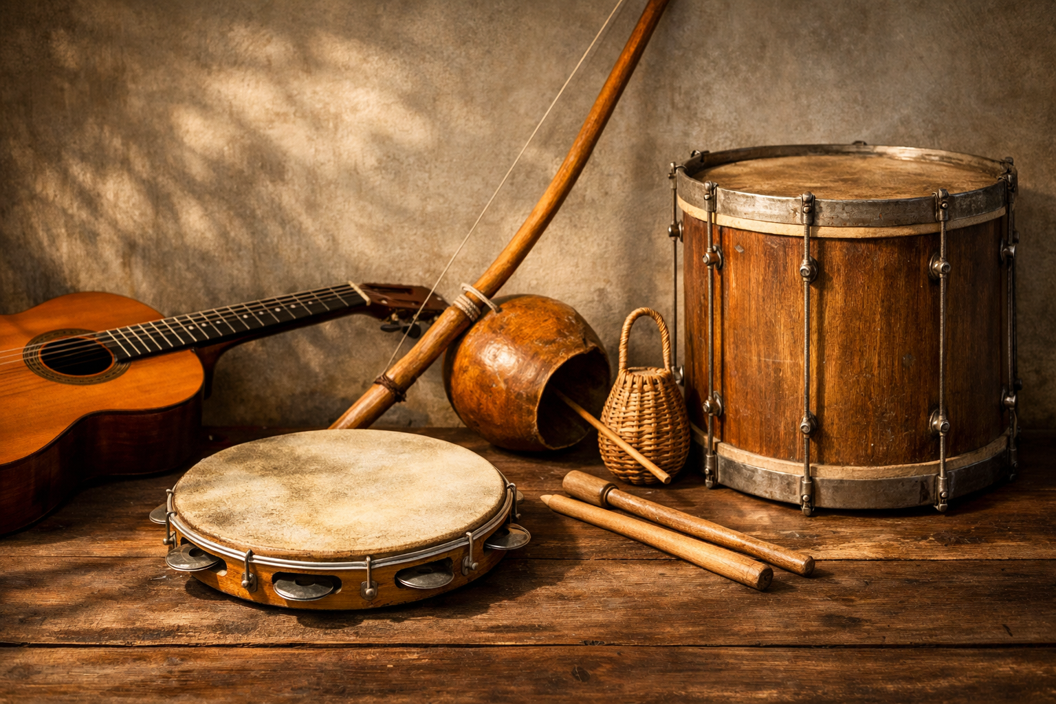 Instrumentos representativos da música brasileira